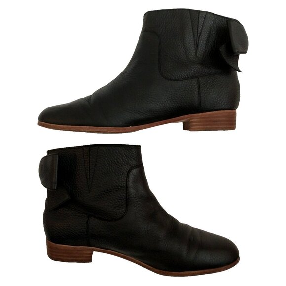 Kate Spade NY Women's Leather Ankle Boots Prospect Bow Stretch Side Bootie - 9M - Picture 2 of 10